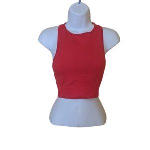 ---  Red Racer Back  Sports Top  / Bra Top Size Small Fits XS